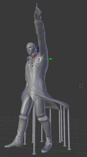 Hamilton Figure in Blender