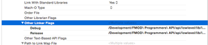 Xcode Linker Settings